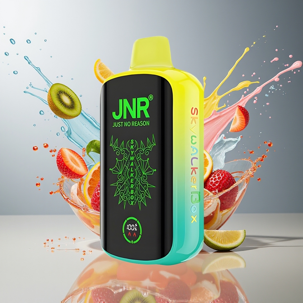 Finland tukku JNR Skywalker Box 21000 Puffs 850 mAh Akku 25ml Nestemäärä Mansikka-kiivi