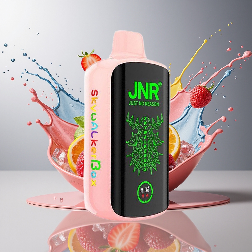 Finland tukku JNR Skywalker Box 21000 Puffs 850 mAh Akku 25ml Nestemäärä Mansikka-vadelma-kirsikka