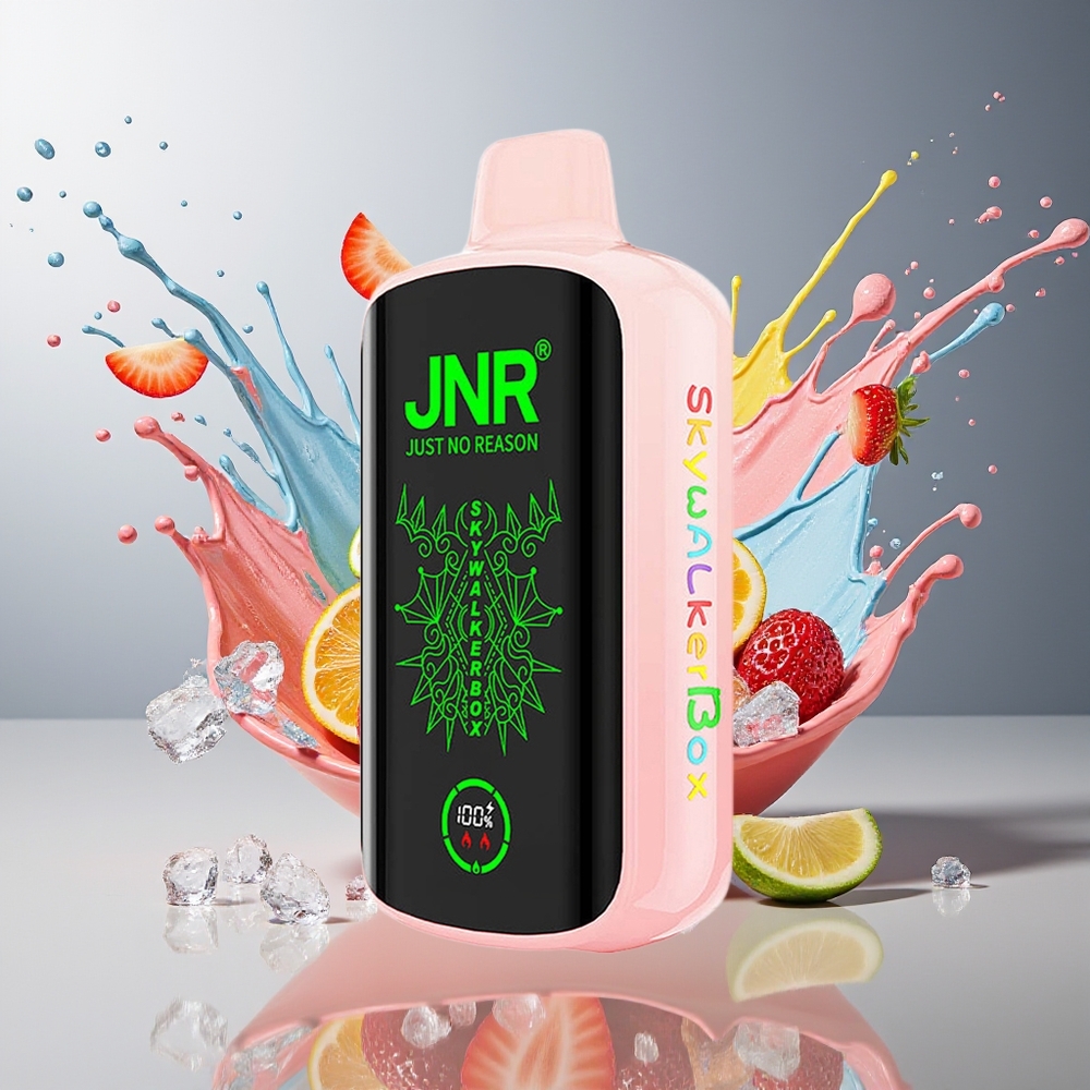 Finland tukku JNR Skywalker Box 21000 Puffs 850 mAh Akku 25ml Nestemäärä Mansikkajäätelö