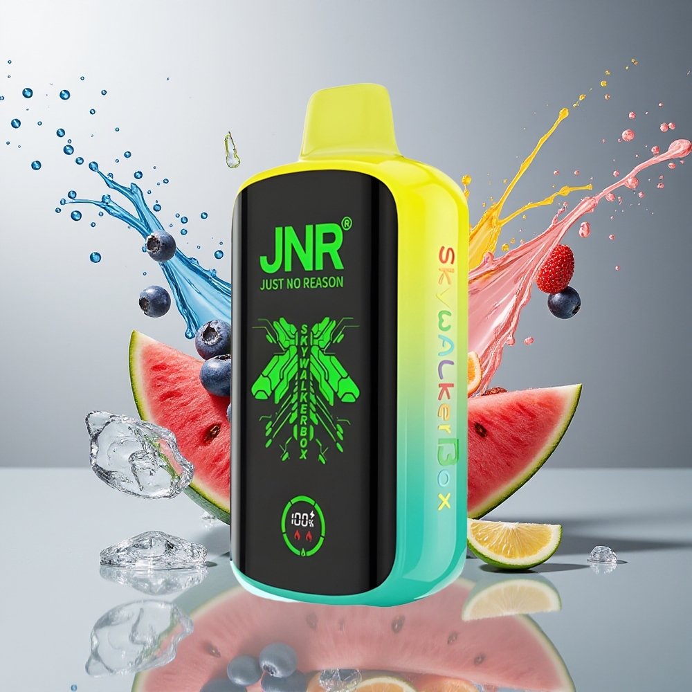 Finland tukku JNR Skywalker Box 21000 Puffs 850 mAh Akku 25ml Nestemäärä Mustikka-vesimeloni