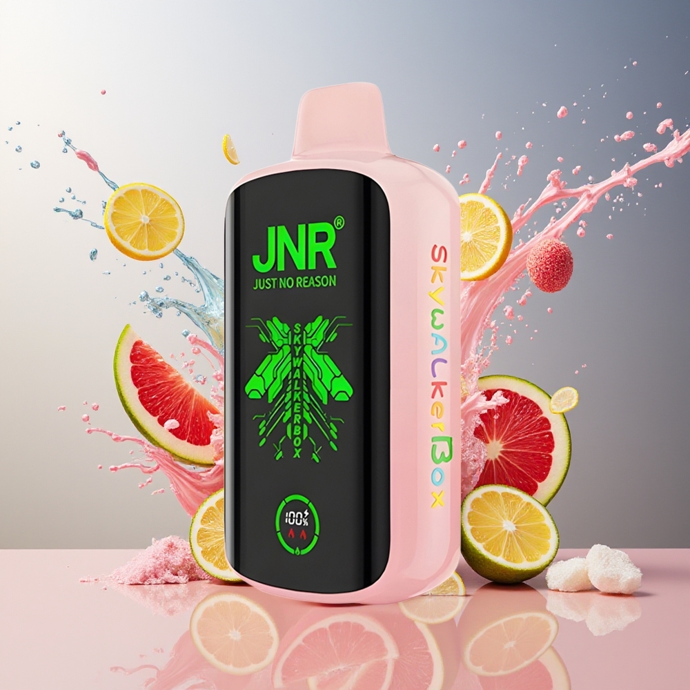 Finland tukku JNR Skywalker Box 21000 Puffs 850 mAh Akku 25ml Nestemäärä Vaaleanpunainen limonadi