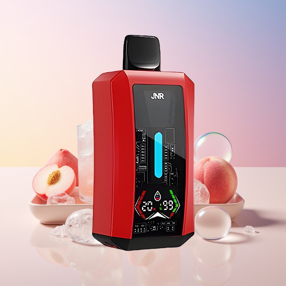 Finland tukku JNR Tank Pro 33000 Puhallusta 28ml e-Nestettä Disposable Vape Kesäpersikkajäätelö