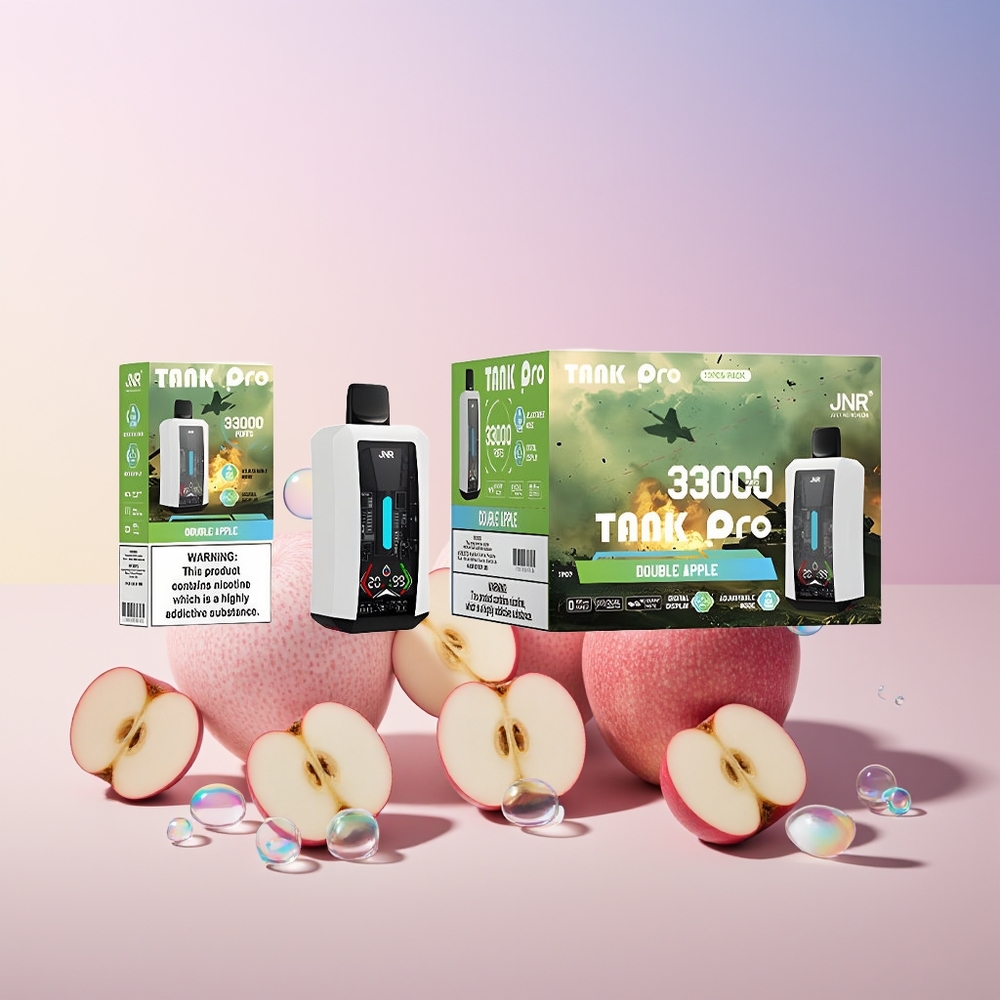 Finland tukku JNR Tank Pro 33000 Puhallusta 28ml e-Nestettä Disposable Vape Tuplaomena