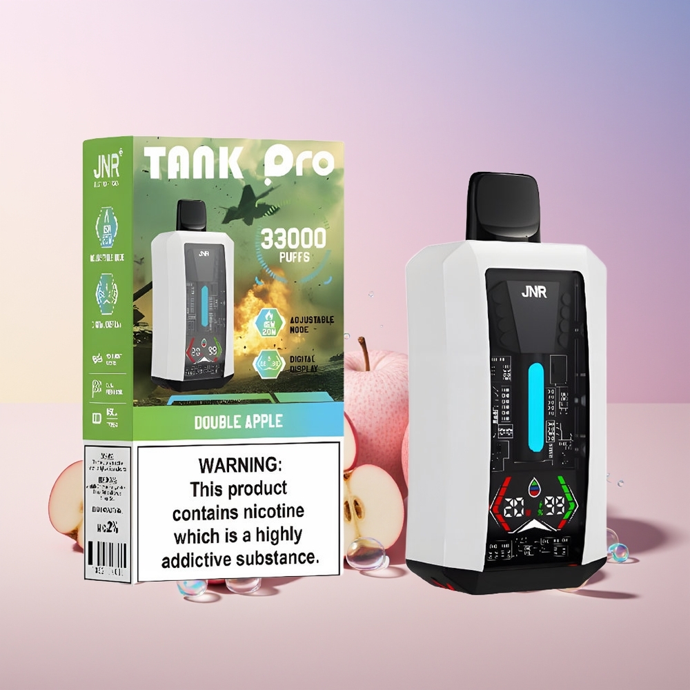 Finland tukku JNR Tank Pro 33000 Puhallusta 28ml e-Nestettä Disposable Vape Tuplaomena