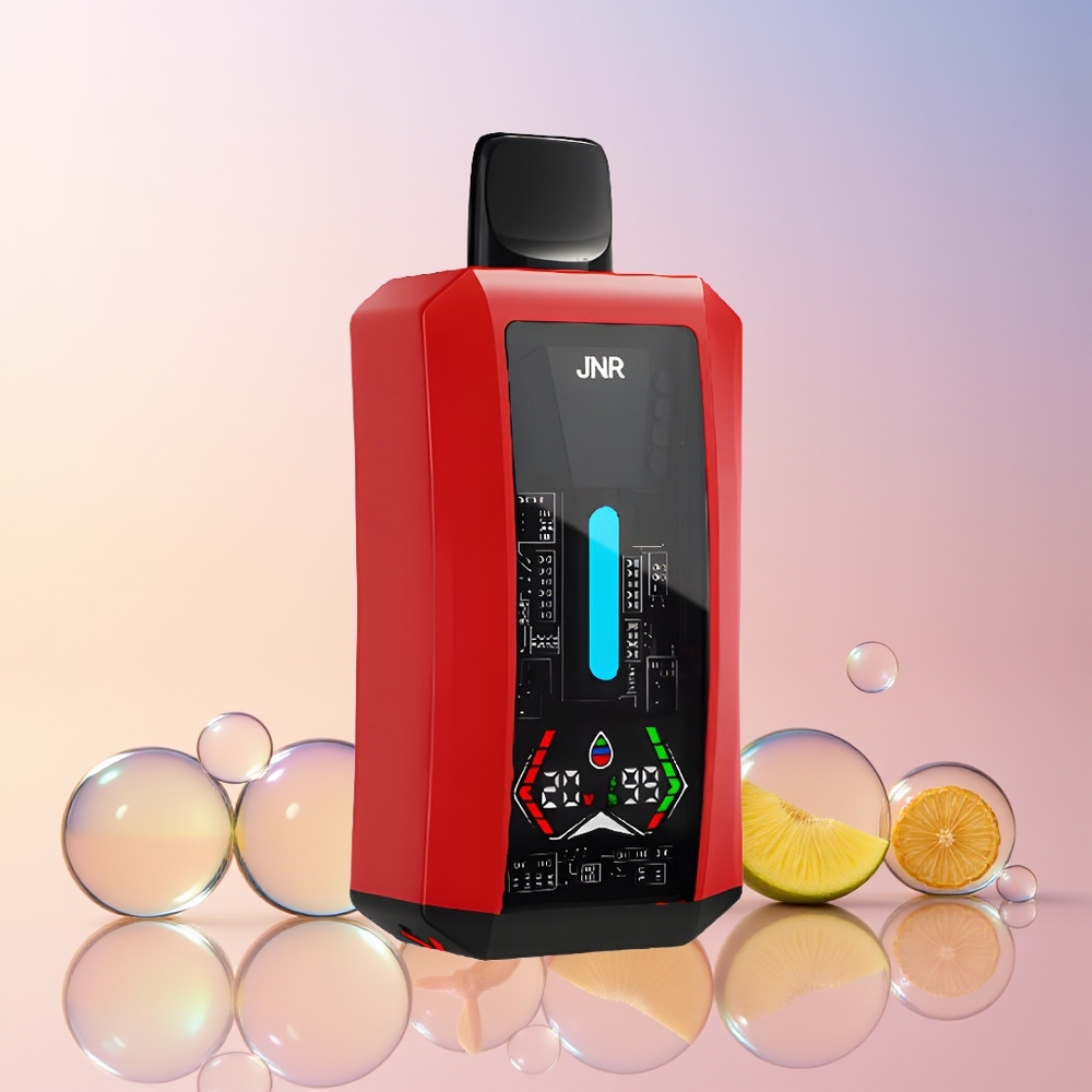 Finland tukku JNR Tank Pro 33000 Tupakkaa 28ml e-Neste Digitaalinäyttö Persikka-mango-ananas
