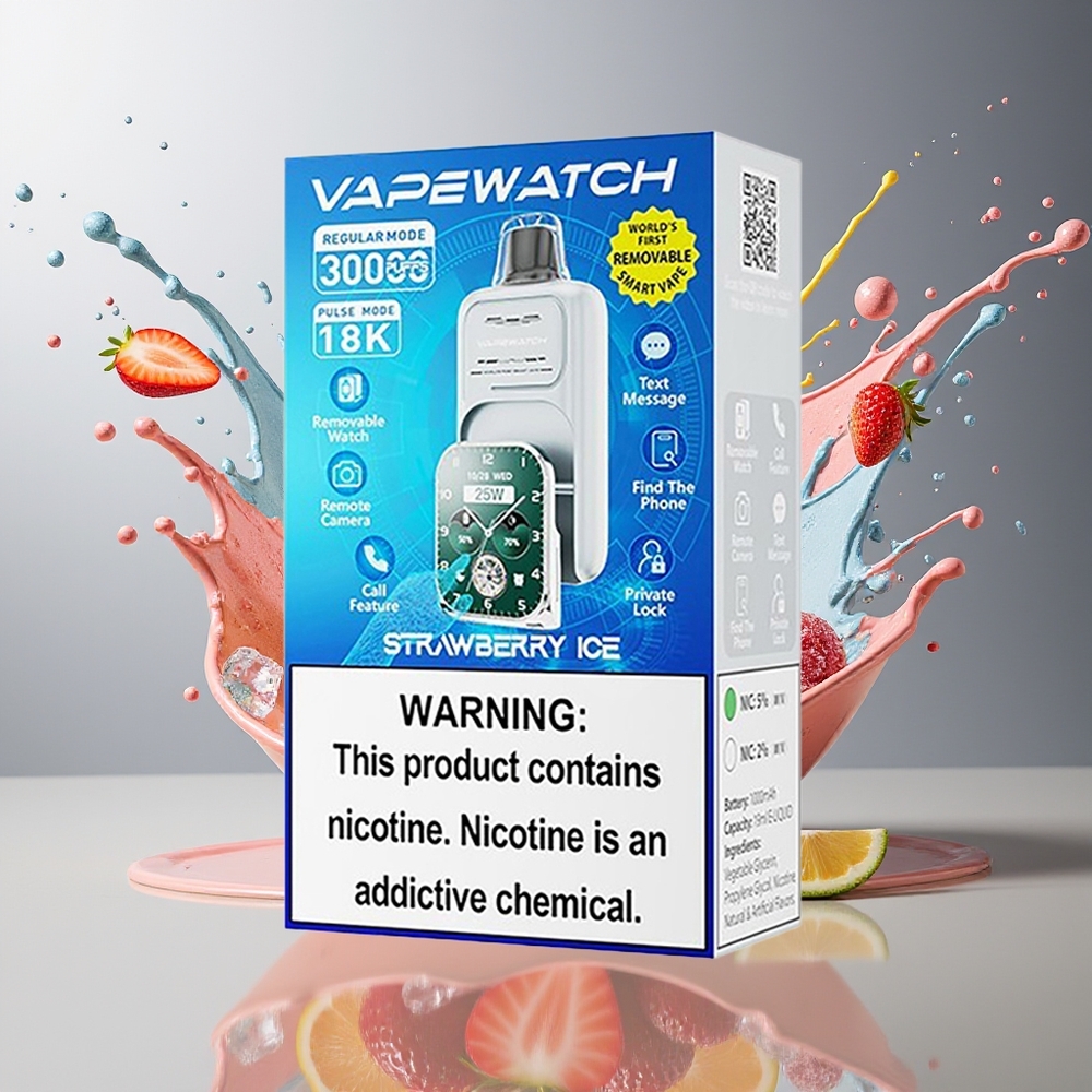 Finland tukku JNR VapeWatch 30000 Puffs 1000mAh Akku 19mL Nestemäki