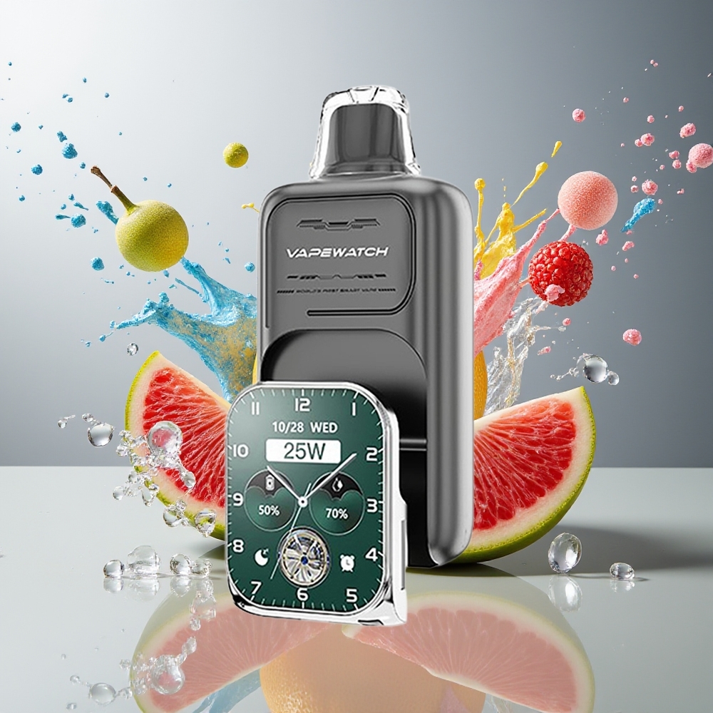 Finland tukku JNR VapeWatch 30000 Puffs 30 000 tupakkaa 19ml nestemäistä 5% nikotiinia