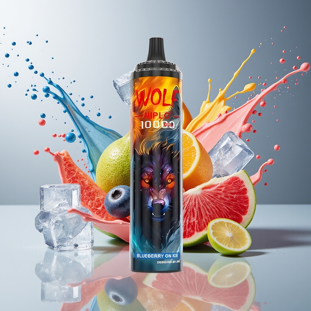 Finland tukku JNR Wolf Niplo 10000 Puffs 20ml nestemäisellä nesteellä 650mAh akulla