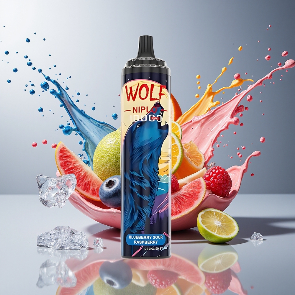 Finland tukku JNR Wolf Niplo 10000 Puffs 20ml nestemäärä Type-C pikalataus