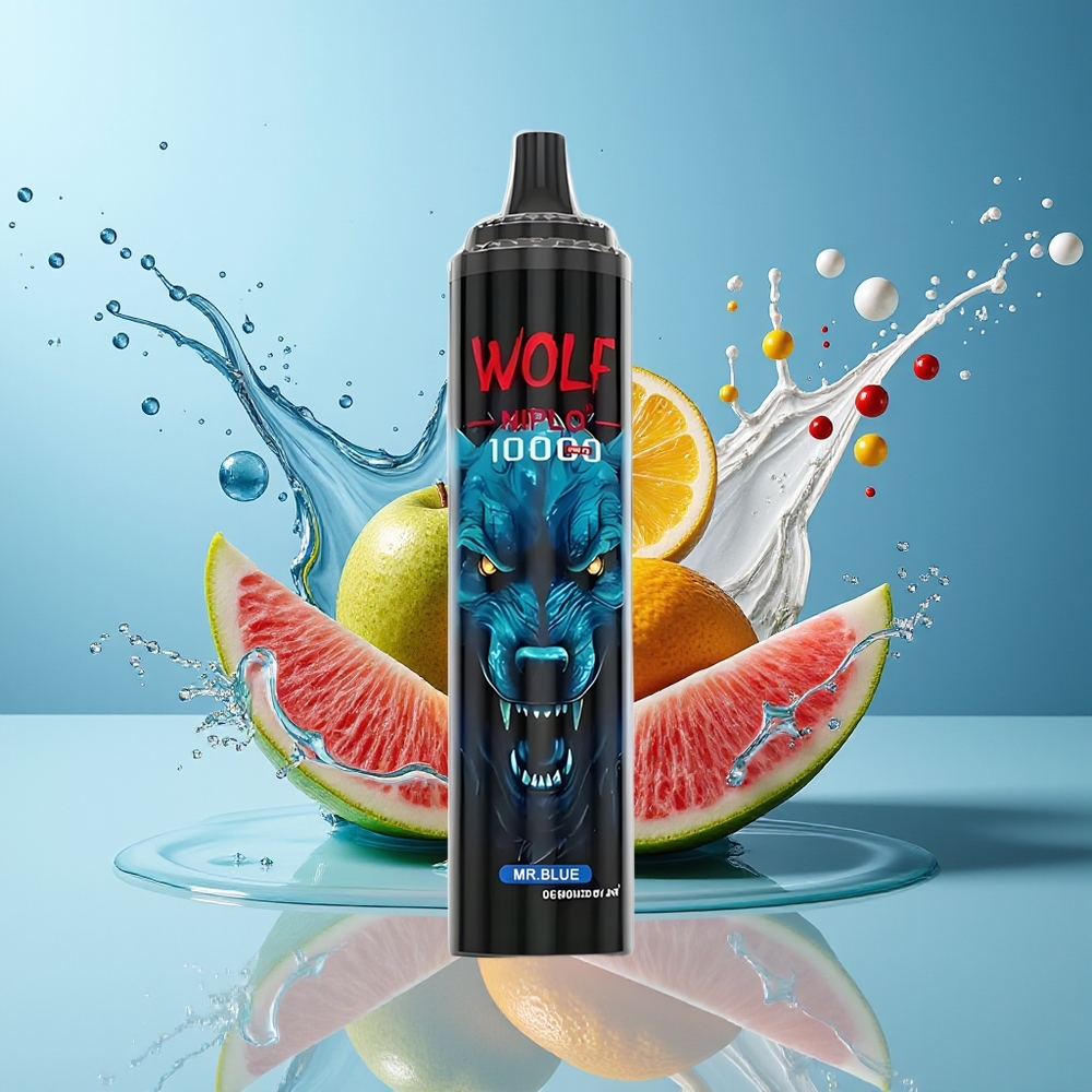 JNR Wolf Niplo Finland tukku 10000 Puffia 1.0 Ohm Mesh ja 650mAh akku
