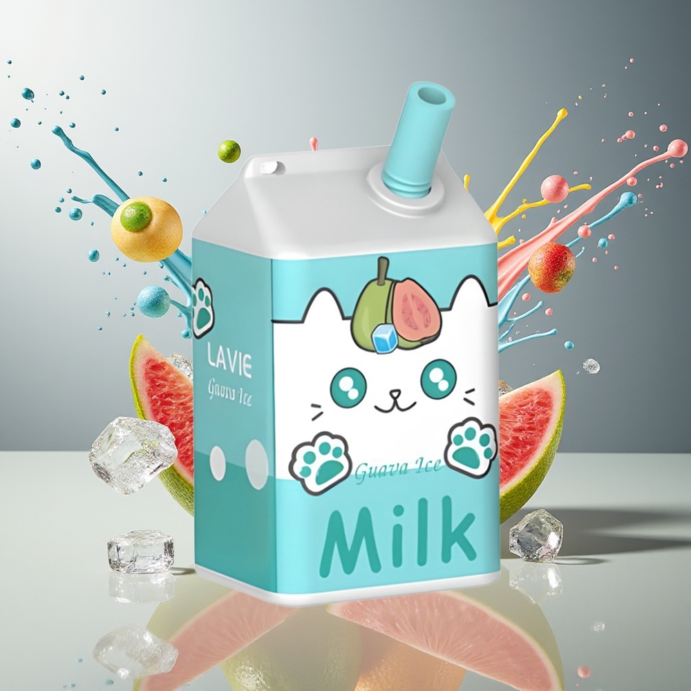 Finland tukku LAVIE Milk 7000 Puffs 16ML nestemäärä 600mAh akku Guavajäätelö