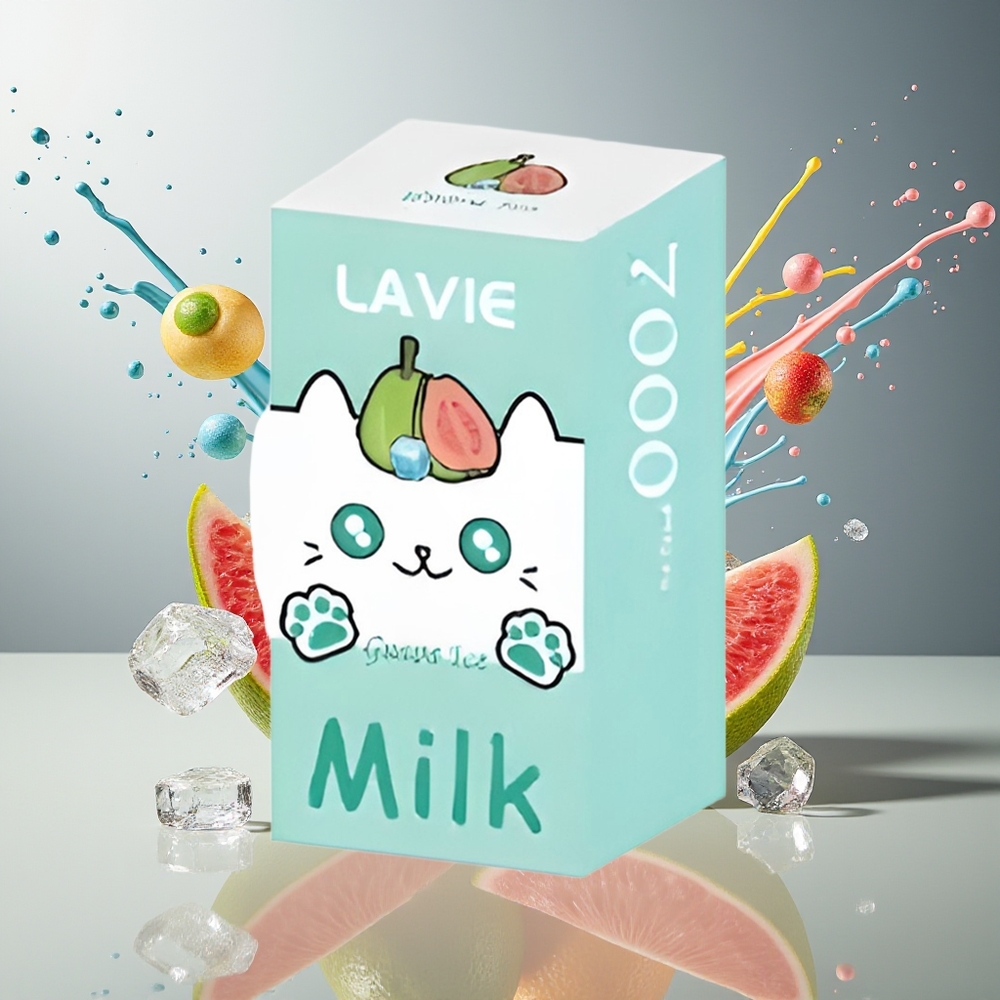Finland tukku LAVIE Milk 7000 Puffs 16ML nestemäärä 600mAh akku Guavajäätelö