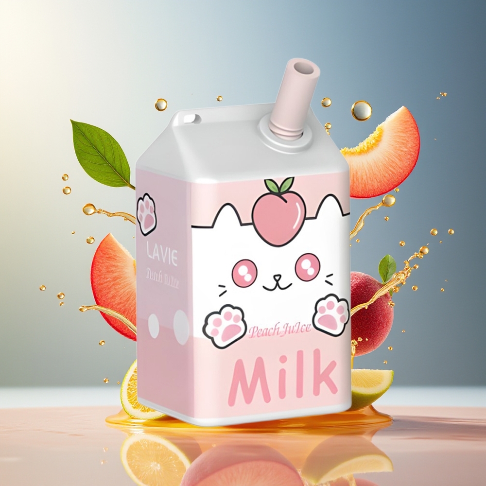 Finland tukku LAVIE Milk 7000 Puffs 16ML nestemäärä 600mAh akku Persikkamehu