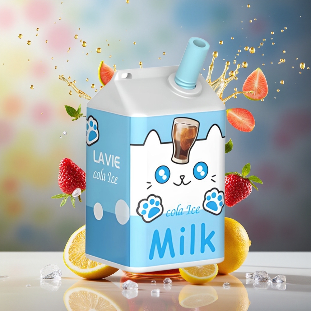 Finland tukku LAVIE Milk 7000 Puffs 16ML nestemäärä 600mAh akkukapasiteetti