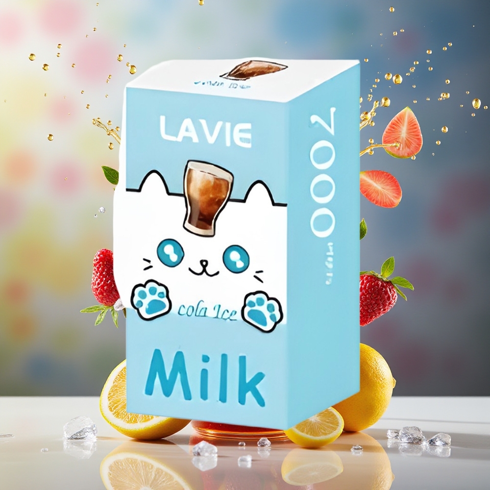 Finland tukku LAVIE Milk 7000 Puffs 16ML nestemäärä 600mAh akkukapasiteetti