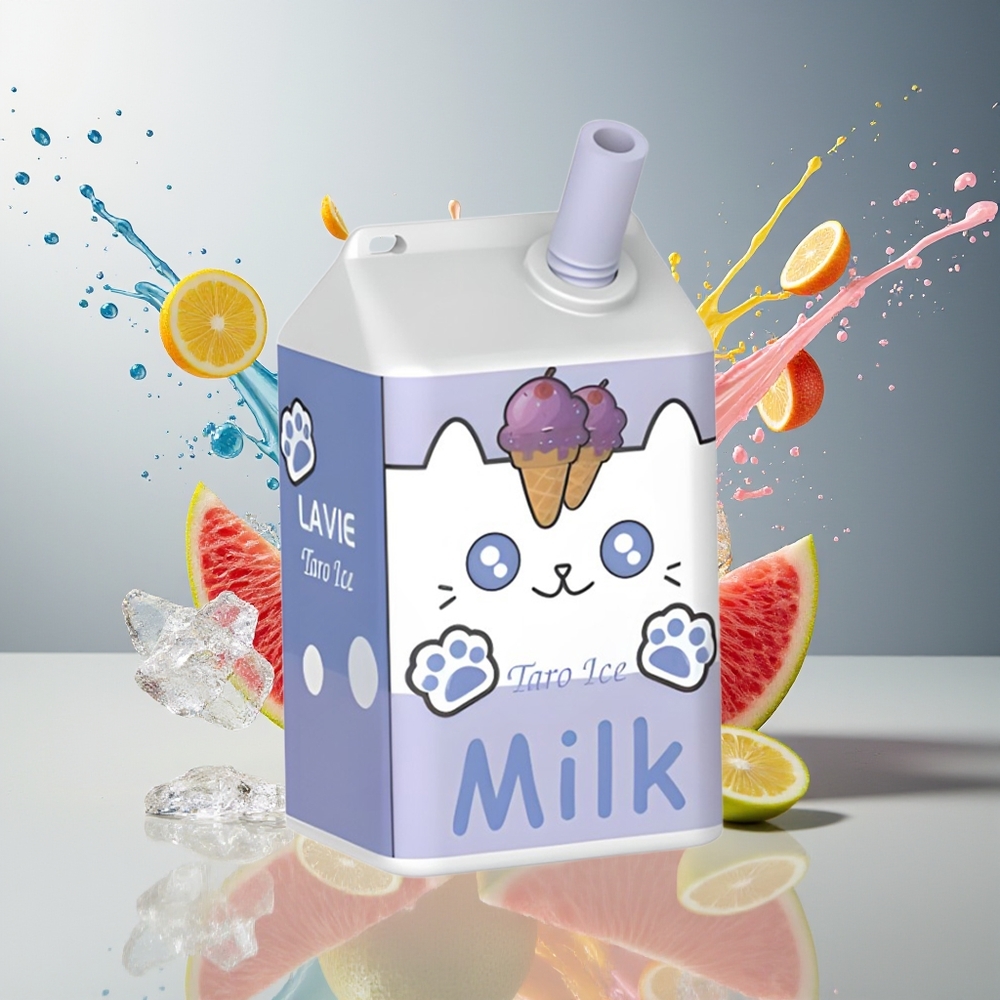 Finland tukku LAVIE Milk 7000 Puffs 16ML nestemäärä 600mAh akun kapasiteetti Tarojäätelö
