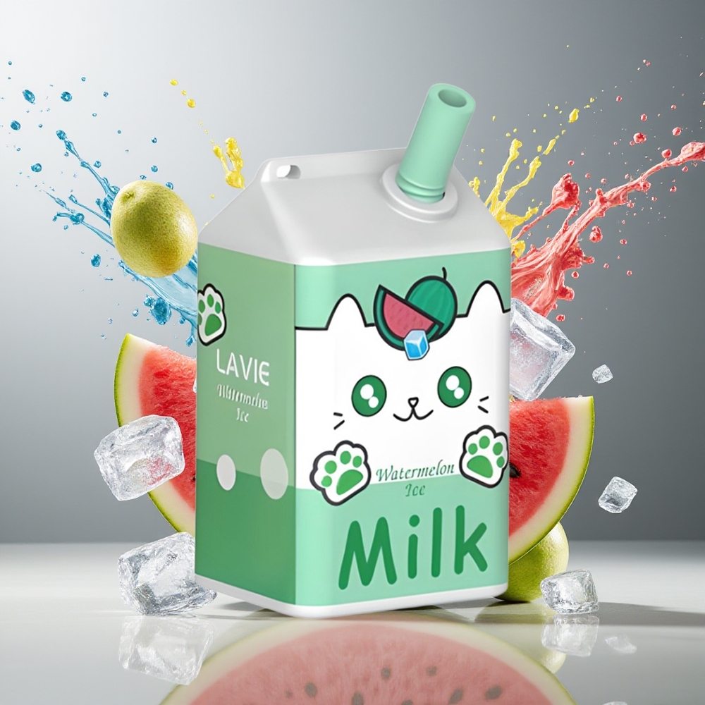 Finland tukku LAVIE Milk 7000 Puffs 16ML nestemäärä 600mAh akun kapasiteetti Vesimelonijäätelö