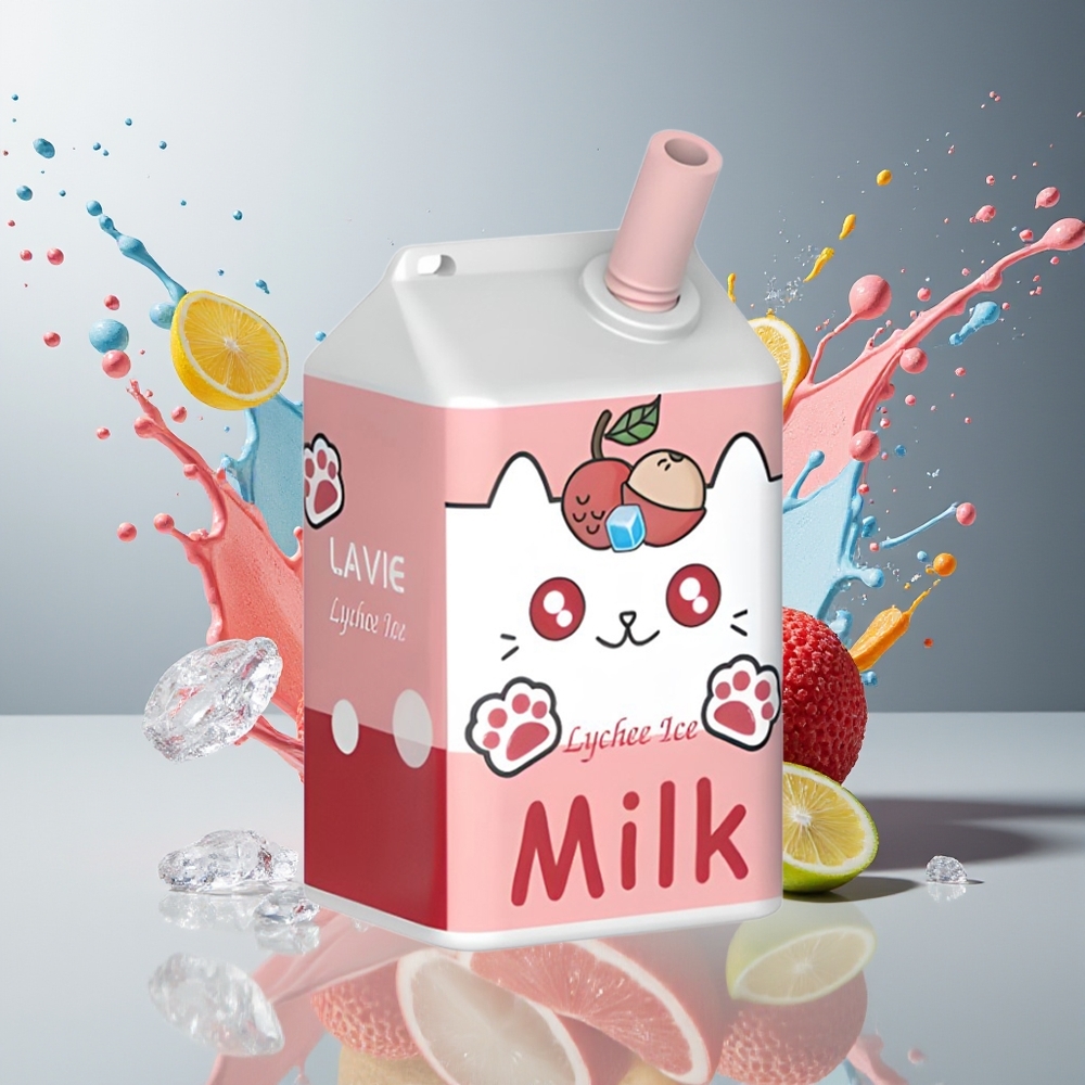 Finland tukku LAVIE Milk 7000 Puffs 7000 savukertaa 16ML nestemäärä Type C Ladattava