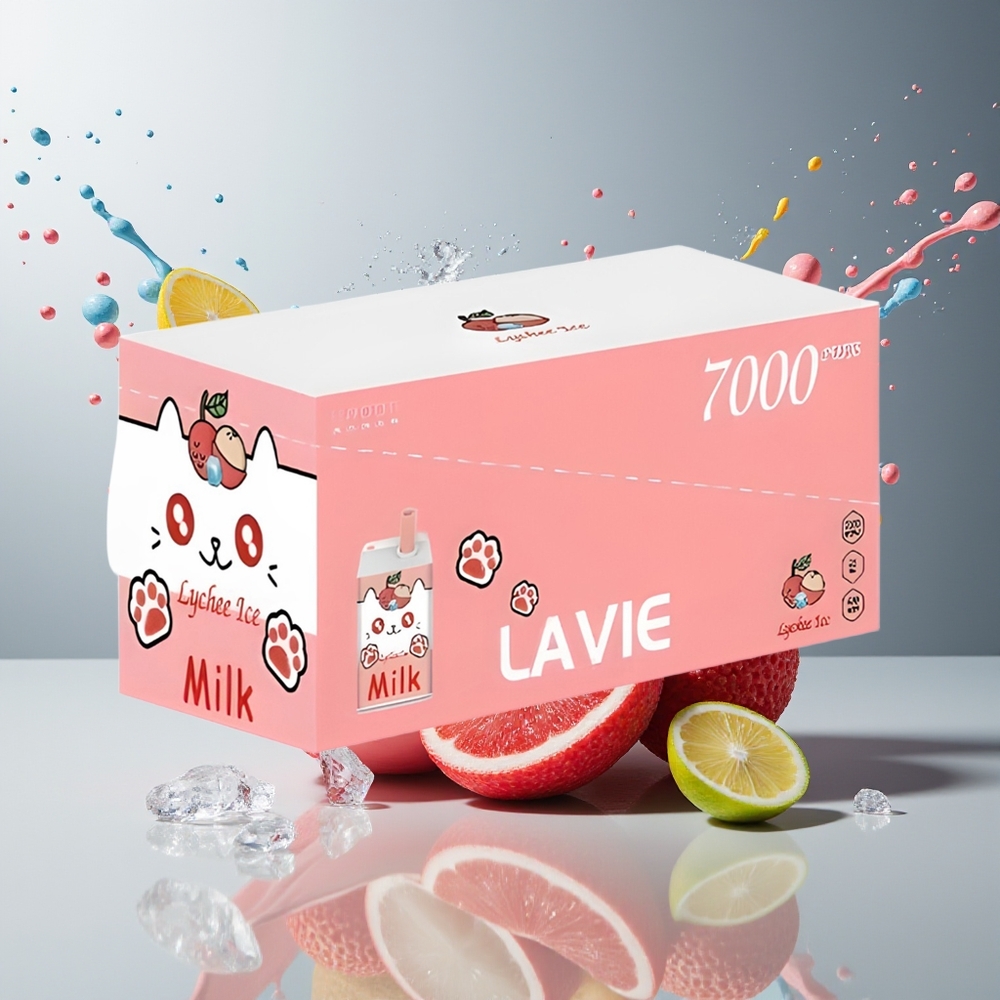 Finland tukku LAVIE Milk 7000 Puffs 7000 savukertaa 16ML nestemäärä Type C Ladattava