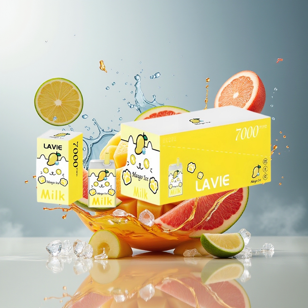 LAVIE Milk 7000 Puffs Finland tukku - 7000 tupakkaa, 16ML nesteen tilavuus, Type C Lataus