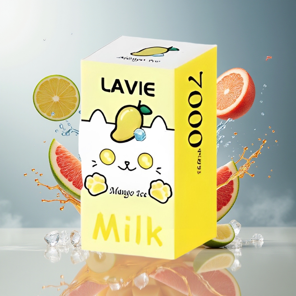 LAVIE Milk 7000 Puffs Finland tukku - 7000 tupakkaa, 16ML nesteen tilavuus, Type C Lataus
