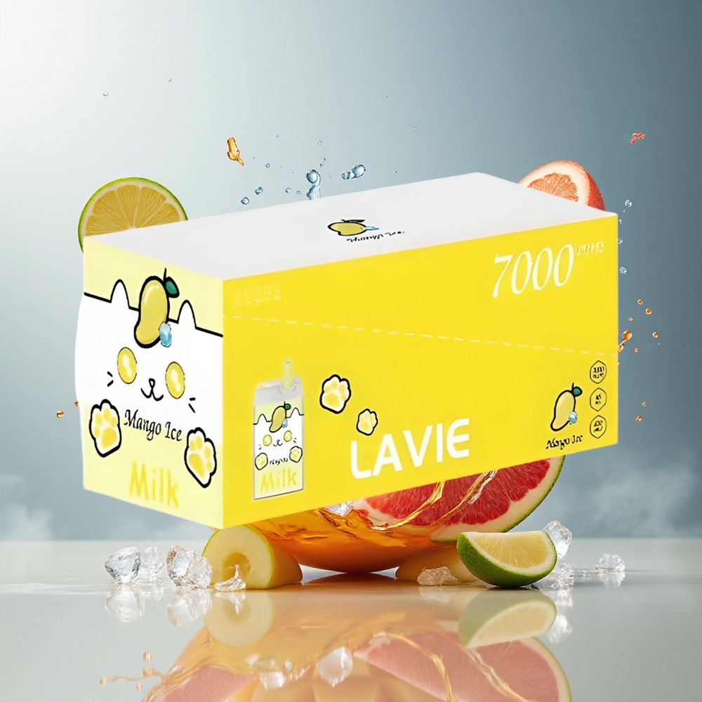 LAVIE Milk 7000 Puffs Finland tukku - 7000 tupakkaa, 16ML nesteen tilavuus, Type C Lataus