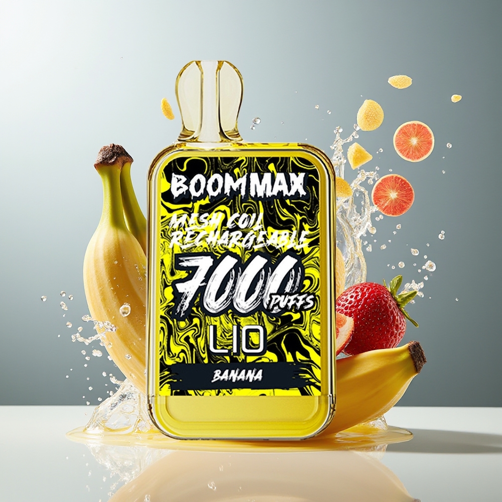 Finland tukku LIO BOOM MAX 7000 Puffs Kertakäyttöinen Vape - 15ml täytetty nestemäärä, 650mAh akku
