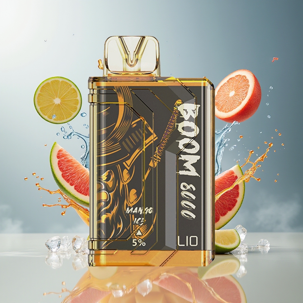 LIO BOOM PRO Finland tukku 8000 Puffs Kertakäyttöinen Vape - 15ml täytetty nestemäistä - 5% nikotiinia