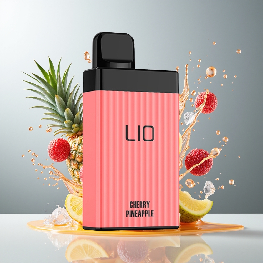 Finland tukku LIO BOXX 4000 Puffs Kertakäyttöinen Vape - 10ml Esitäytetty Nestemäärä & 650mAh Akkukapasiteetti Kirsikka-ananas