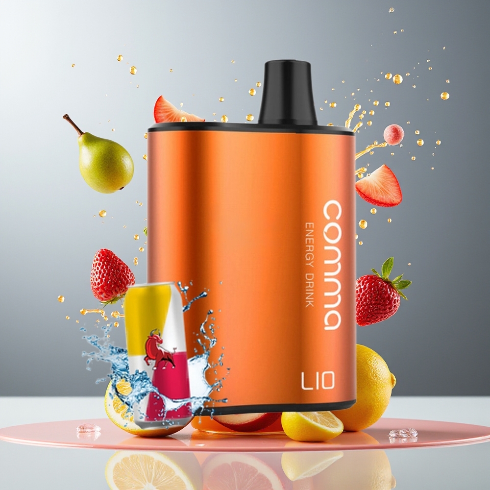 Finland tukku LIO COMMA 5000 Puffs Kertakäyttöinen Vape 900mAh Akku 15 ml Tilavuus Energiajuoma