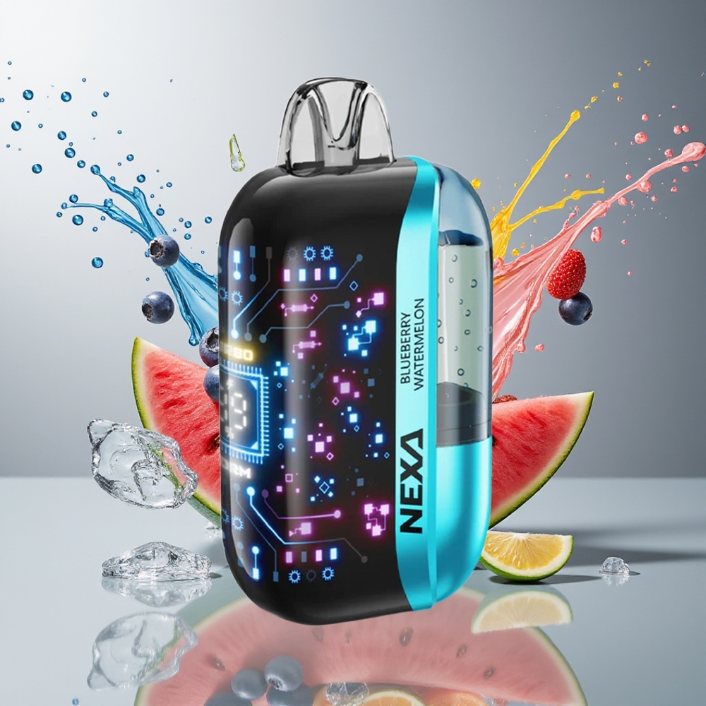Finland tukku NEXA Ultra 50K Kertakäyttöinen Vape 20ml Esitäytetty 50000 Puffia Mustikka Vesimeloni