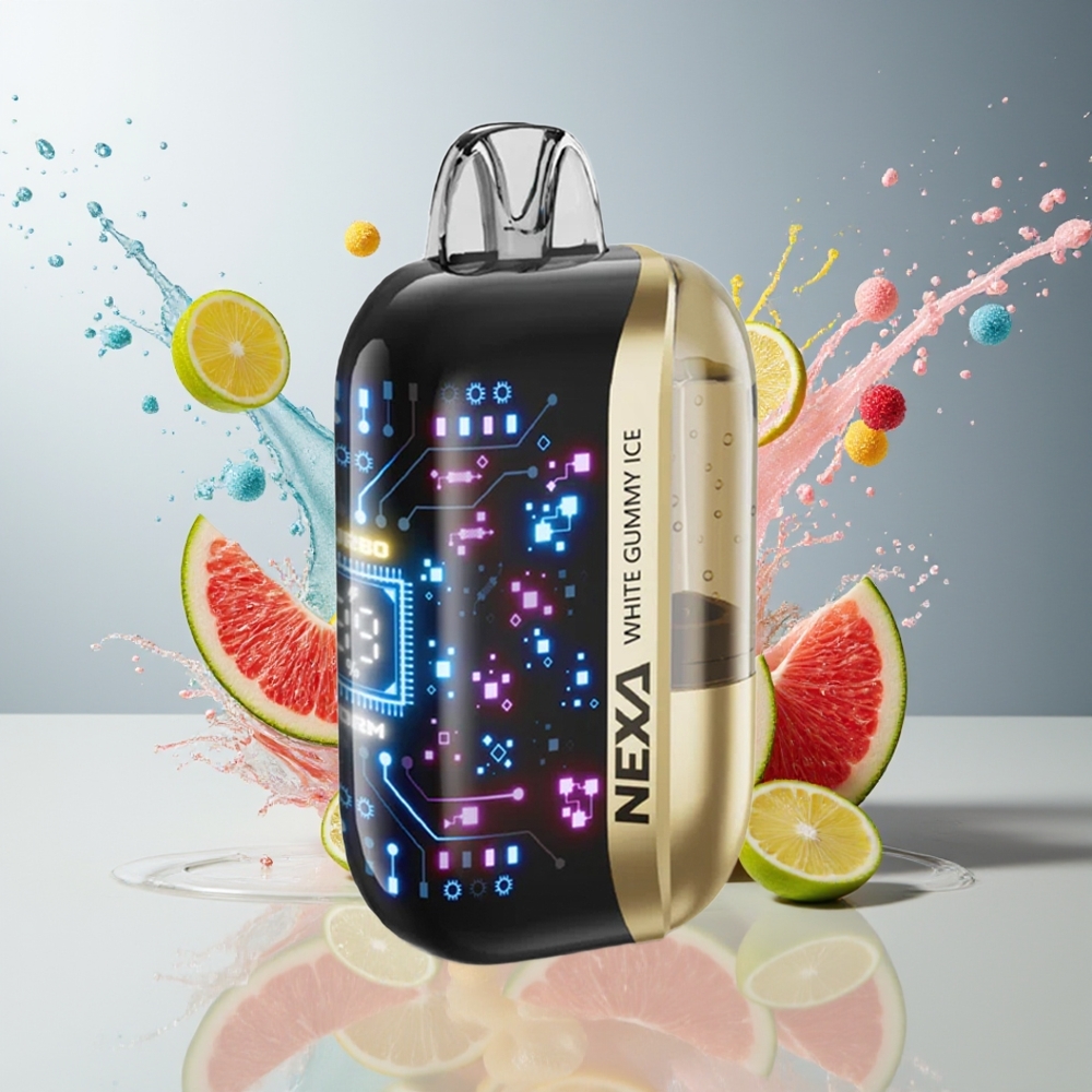 Finland tukku NEXA Ultra 50K Kertakäyttöinen Vape 20ml Esitäytetty Kapasiteetti 50000 Puffia Valkoinen naamiojäätelö