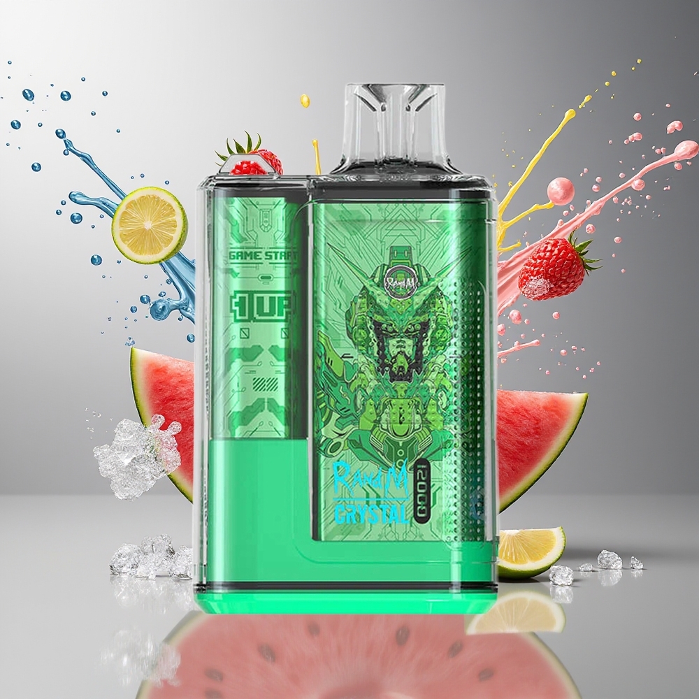 RandM Fumot Crystal Finland tukku 12000 Puffia 20ml Nestemäistä Type-C Portti