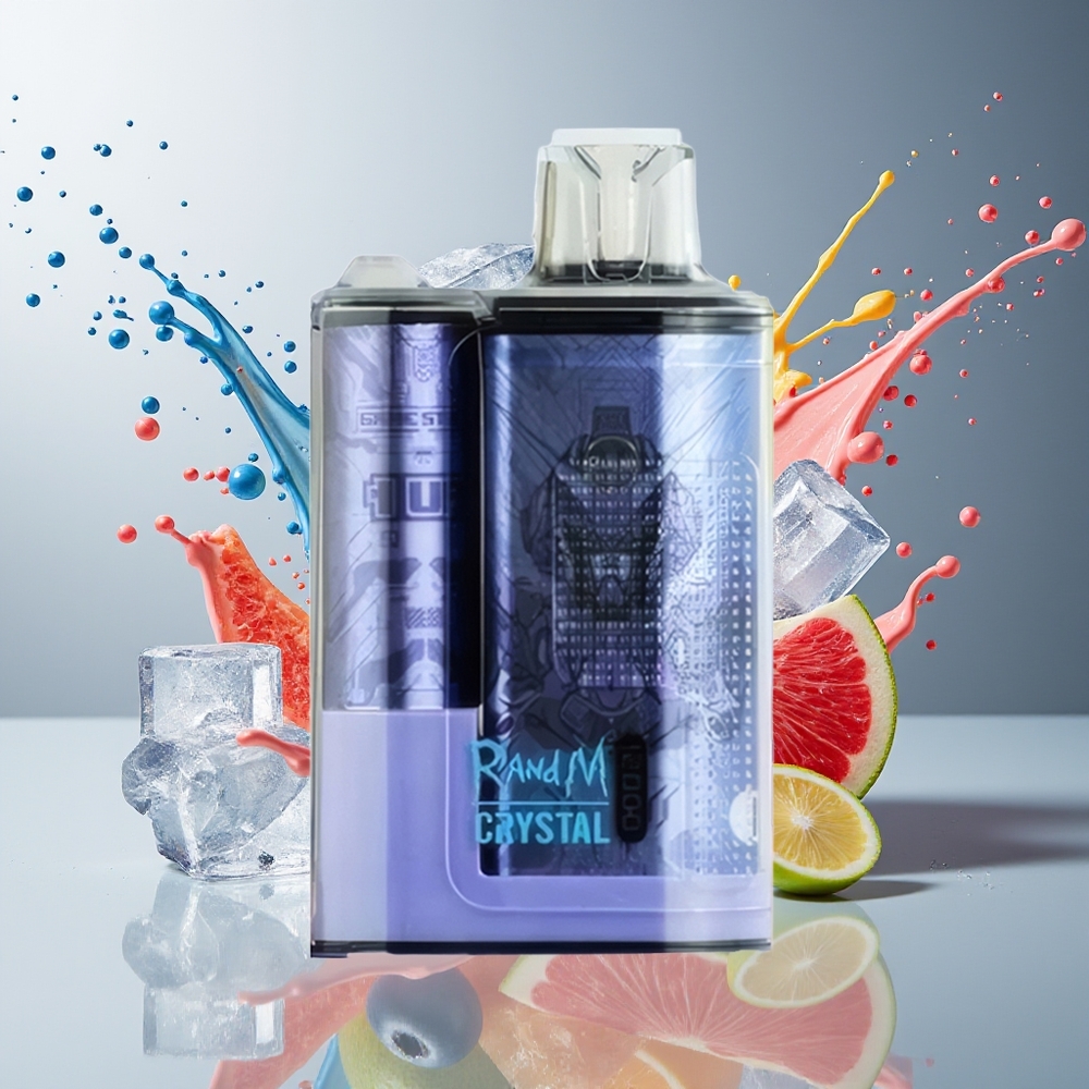 RandM Fumot Crystal Finland tukku - 12000 imausta - 20ml nesteenkapasiteetti - RGB-valot