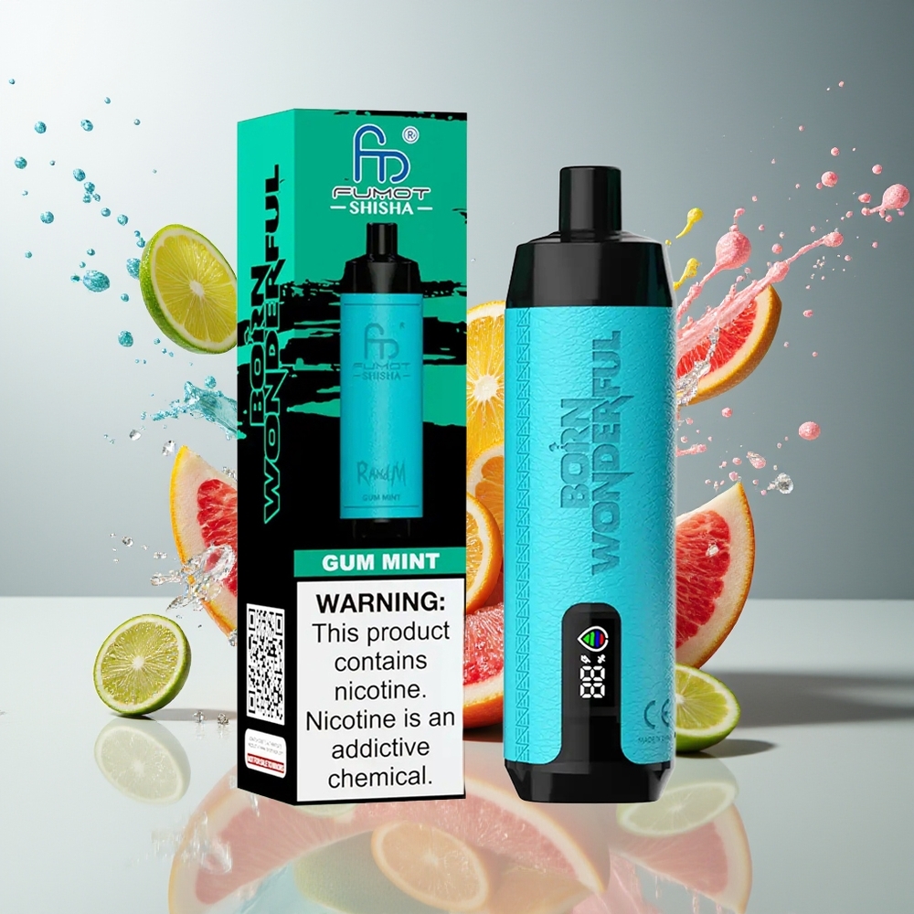 Finland tukku RandM Fumot Shisha 10000 Puffs Kertakäyttöinen Vape 18ml Esitäytetty neste 0.6ohm Mesh-käämi