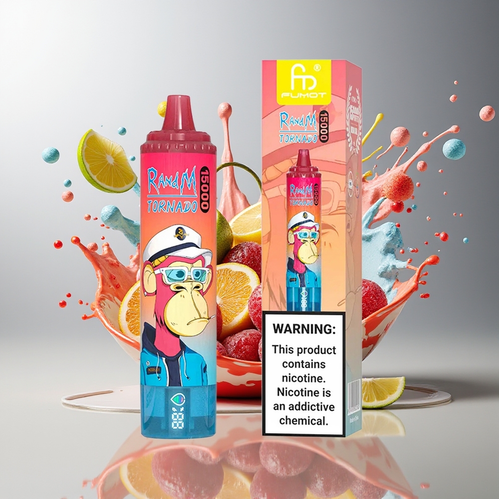 Finland tukku Fumot RandM Tornado 15000 Puffs 25ml nestekapasiteetti 850mAh akku Kirsikka