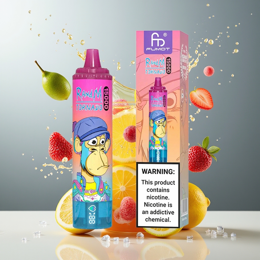 Finland tukku Fumot RandM Tornado 15000 Puffs 25ml nestekapasiteetti 850mAh akku Limonadi