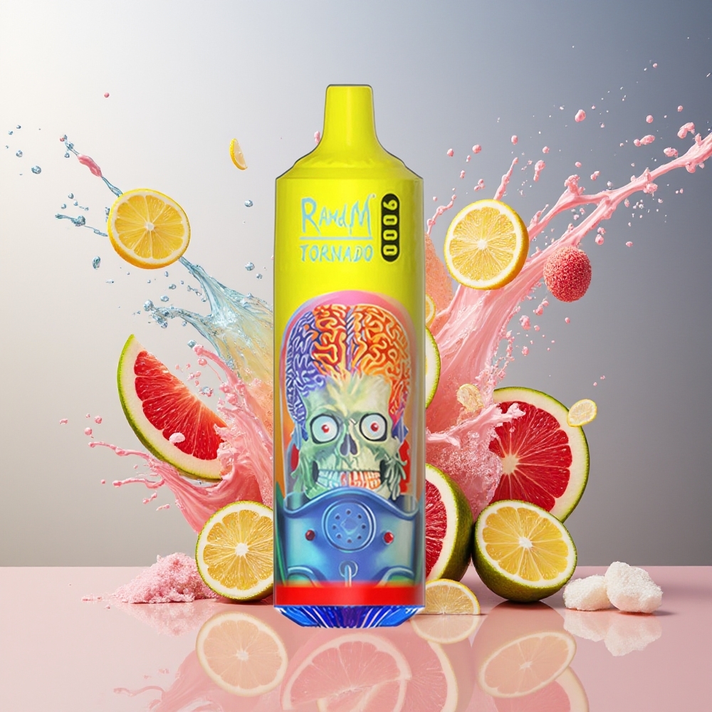 RandM Tornado Finland tukku 9000 Puffs 18 mL Nestekide 54 Makuvaihtoehtoa Vaaleanpunainen limonadi
