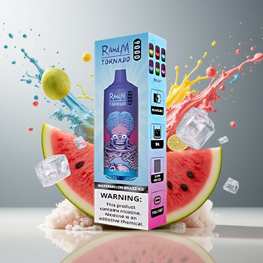 RandM Tornado Finland tukku 9000 Puffs 18 mL Nestekide 54 Makuvaihtoehtoa Vesimeloni-brazz-jäätelö