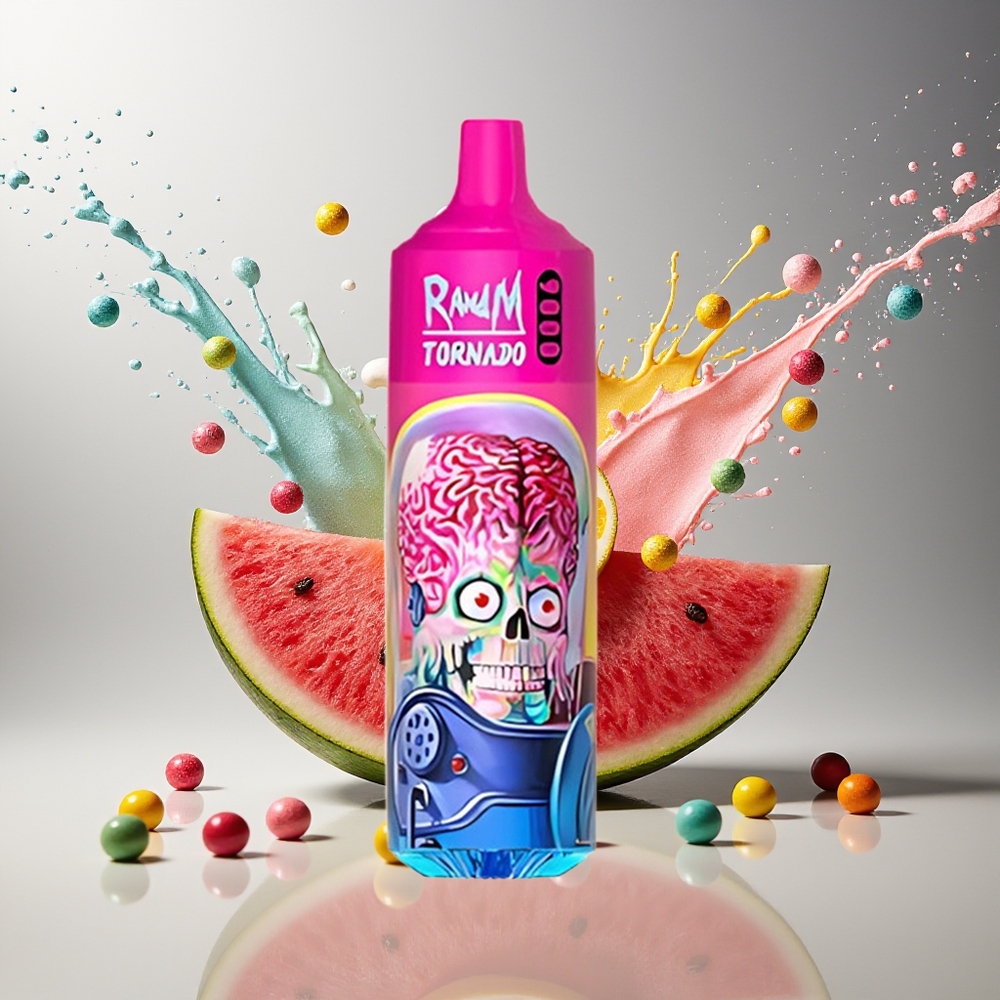 RandM Tornado Finland tukku 9000 Puffs 18 mL Nestekide 54 Makuvaihtoehtoa Vesimeloni-skittles