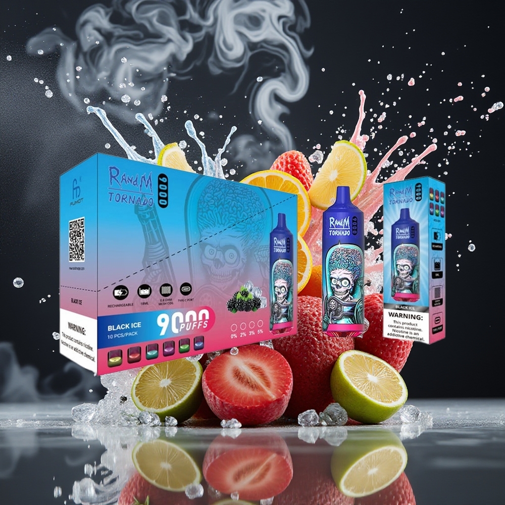 RandM Tornado Finland tukku 9000 Puffs 54 Makuistettua Vaihtoehtoa 18 mL Nestetilavuus