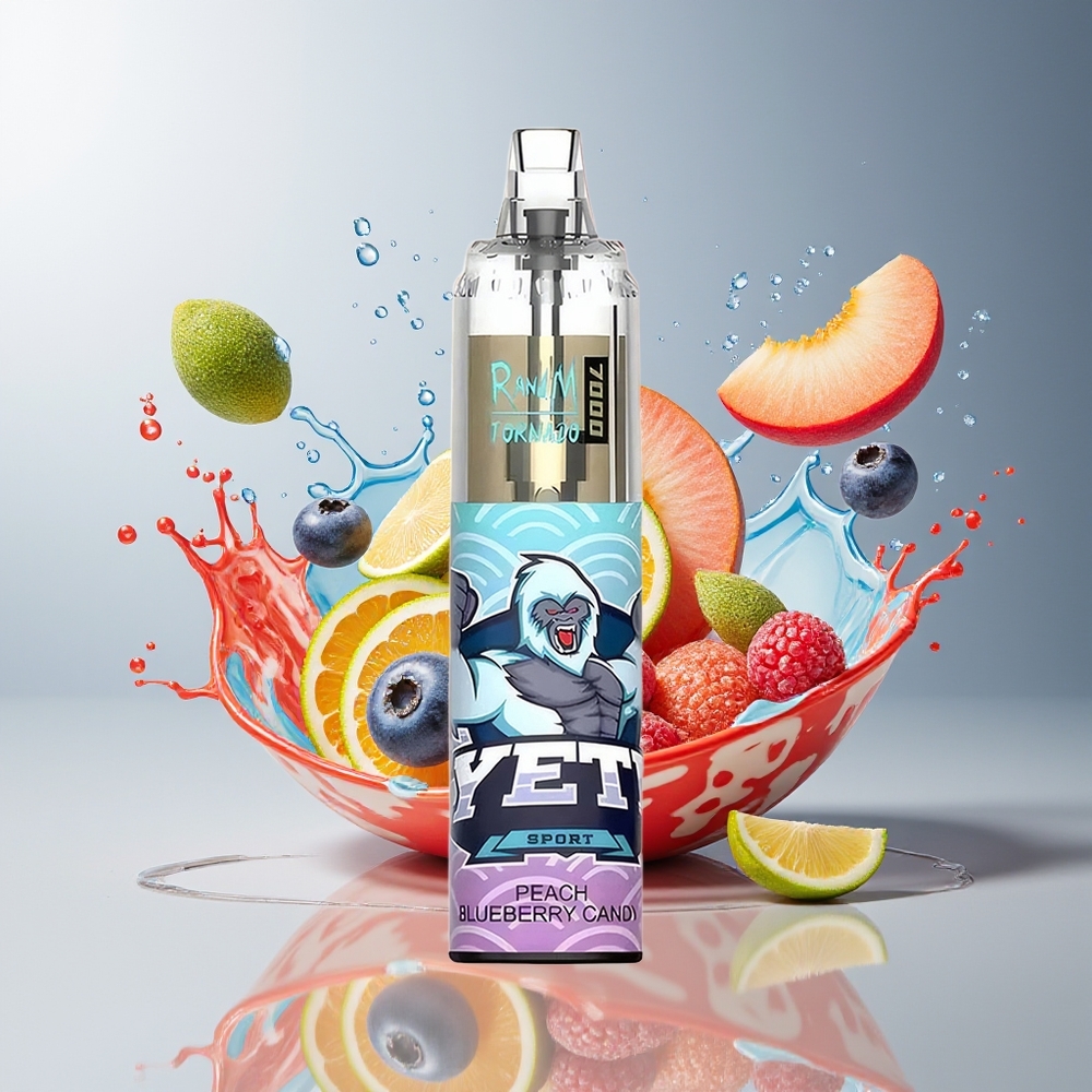 Finland tukku Fumot Tornado 7000 Kertakäyttöinen Vape - 7000 Puffia, 14 ML E-nestettä, RGB Valaistus