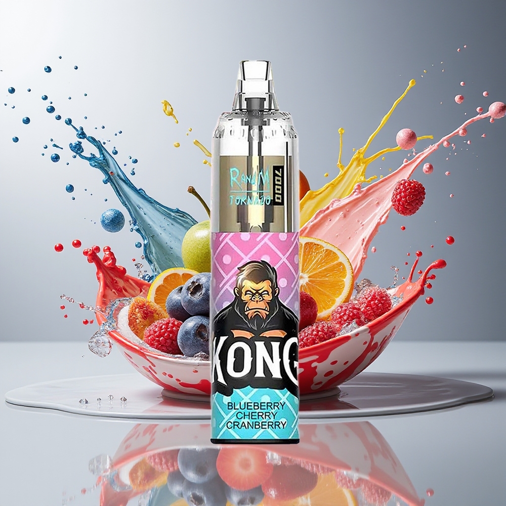 Finland tukku Fumot Tornado 7000 Kertakäyttöinen Vape - 7000 Puffia, 14 ML Nestettä, RGB-Valot