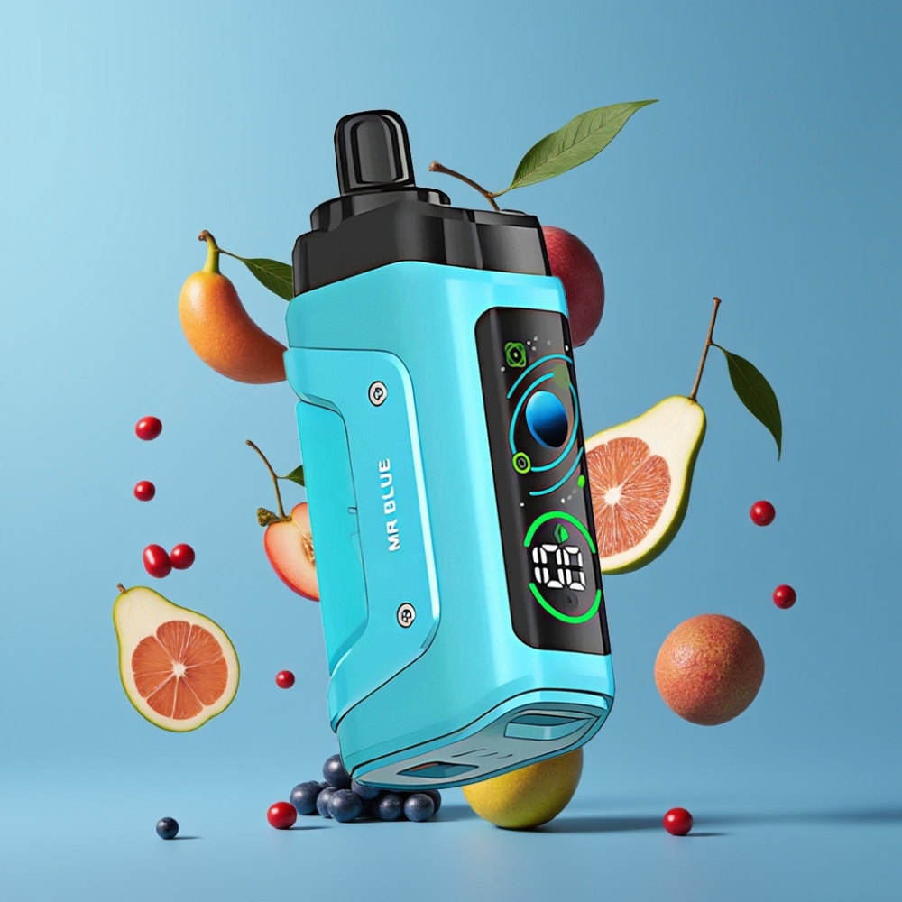 Finland tukku Razz Bar 45000 Puffs Kertakäyttöinen Vape – 45000 Iskua, 1.0 Ohm Mesh Käämi