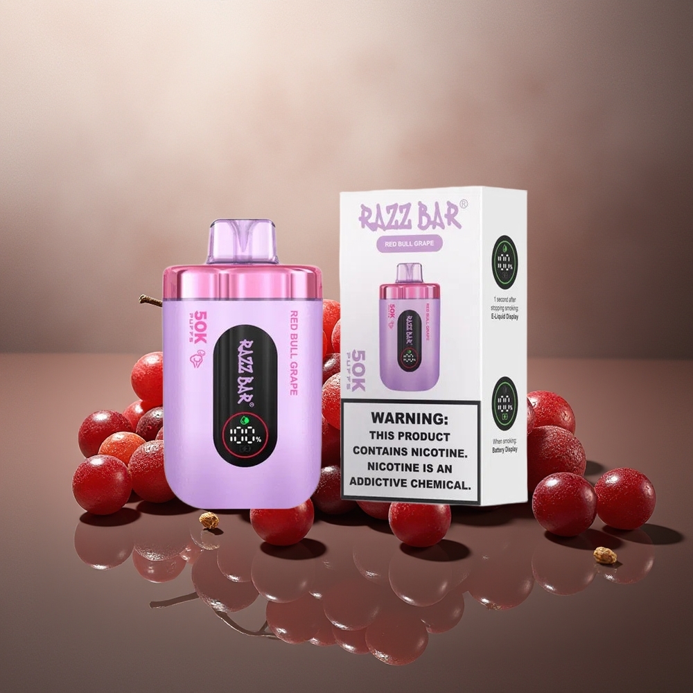 Finland tukku Razz Bar 50K Puffs Kertakäyttöinen vape – 50000 imahdusta, 1.0 Ohm Mesh-käämit