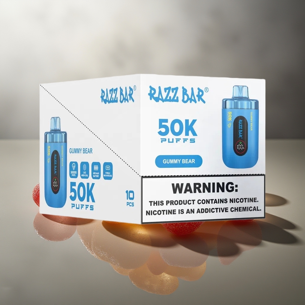 Razz Bar Finland tukku 50000 Puffs 1.0 Ohm Mesh Käämi 650 MaH Akku