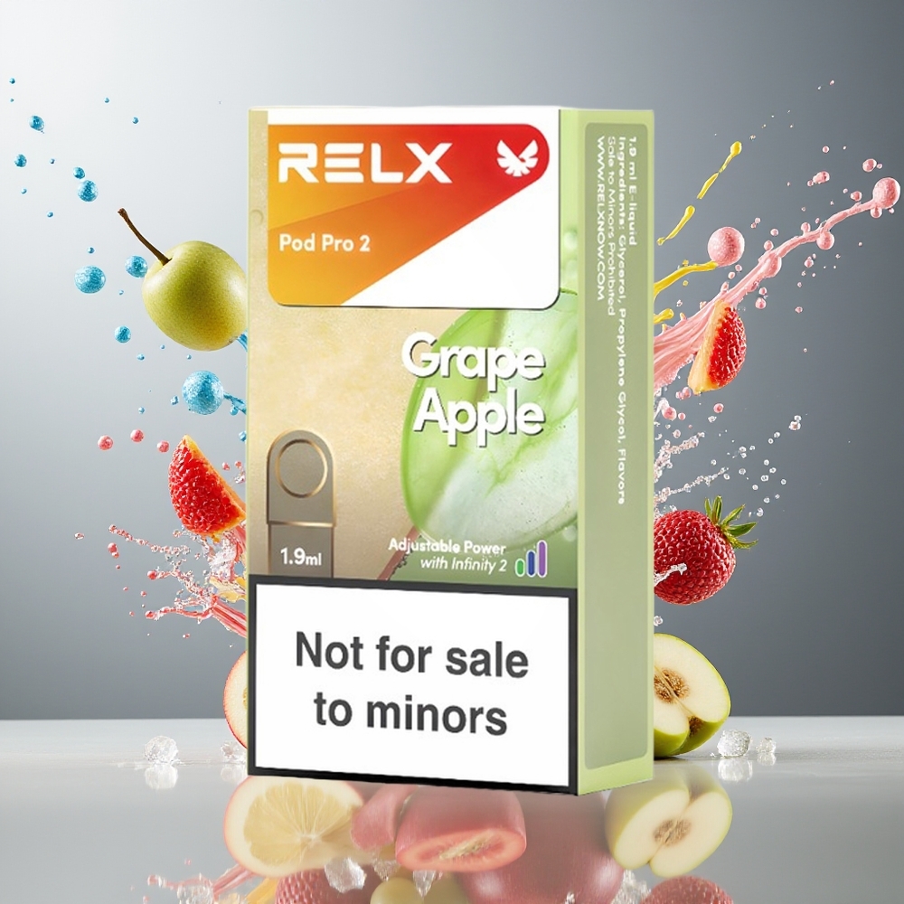 Finland tukku RELX Pod Pro 2 - 600 savutusta, 1.9ml tilavuus, 3%, 5% nikotiinia