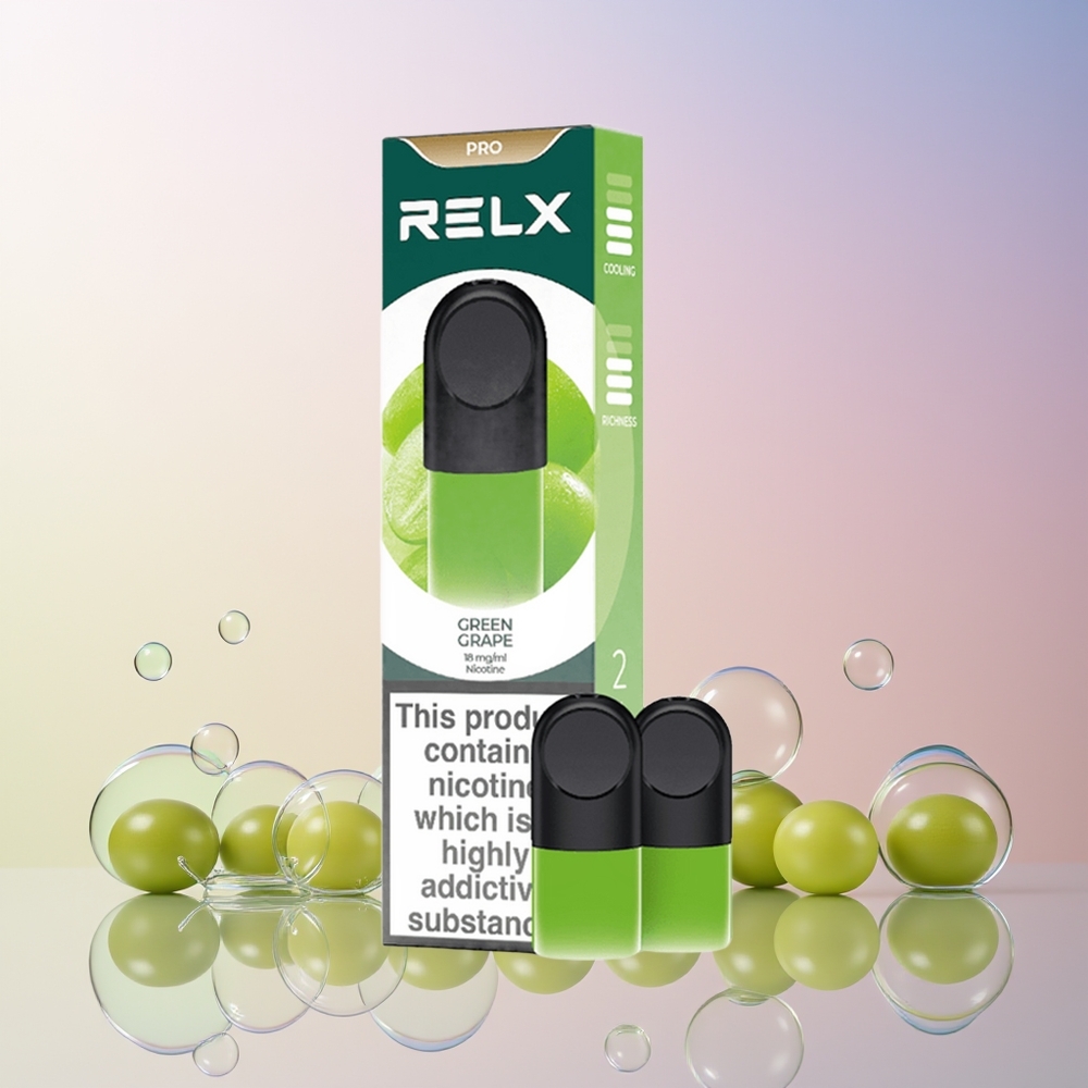 Finland tukku RELX Pod Pro - 1,8 % Nikotiinia & 1,9 ml Nestettä - Erinomainen Maku & Super Sulava Kokemus