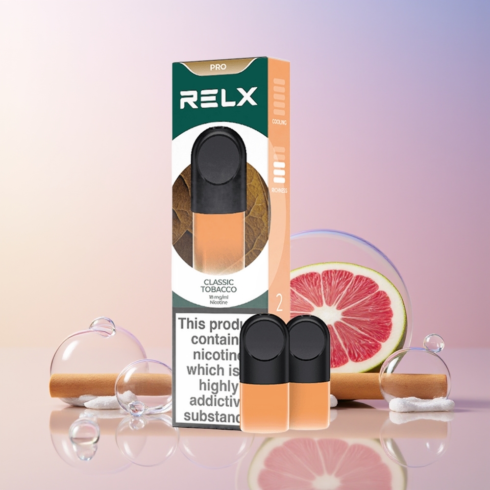 Finland tukku RELX Pod Pro - 1,8 % Nikotiinia & Erinomainen Maku Klassinen tupakka