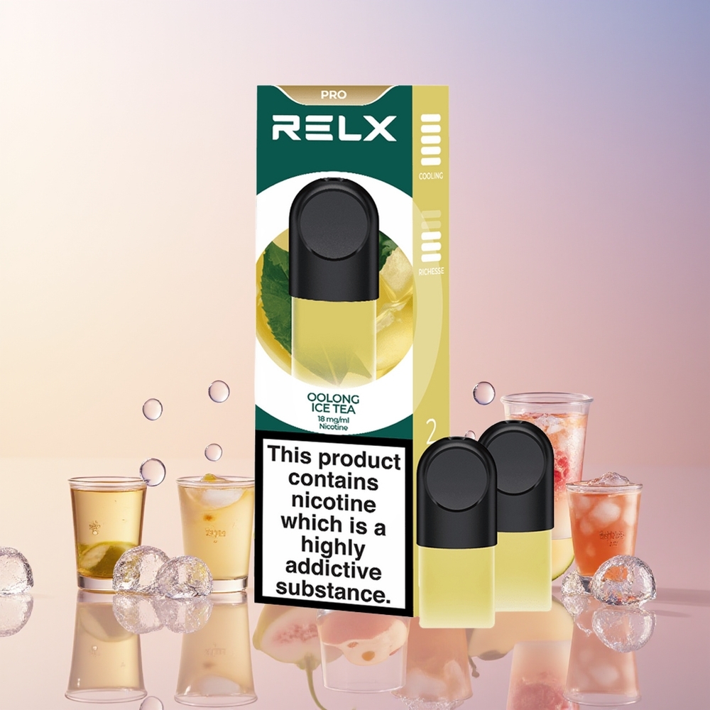 Finland tukku RELX Pod Pro - 1,8 % Nikotiinia & Erinomainen Maku Oolong-jäätee